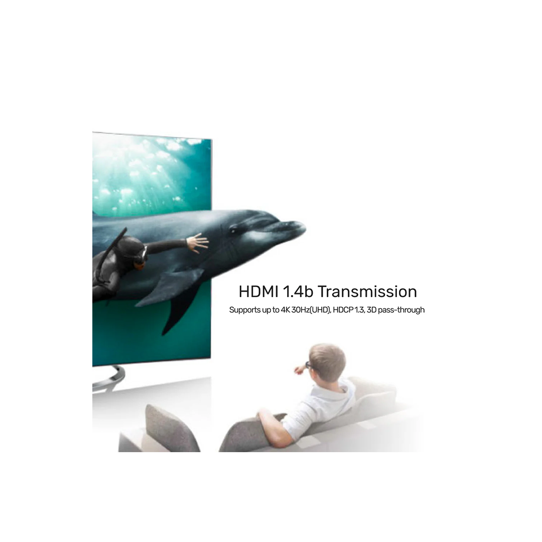 Unitek V1109A 4K HDMI Splitter 1 In-4 Out Black/Space Grey in Qatar Unitek V1109A 4K HDMI Splitter 1 In-4 Out Black/Space Grey in Qatar
